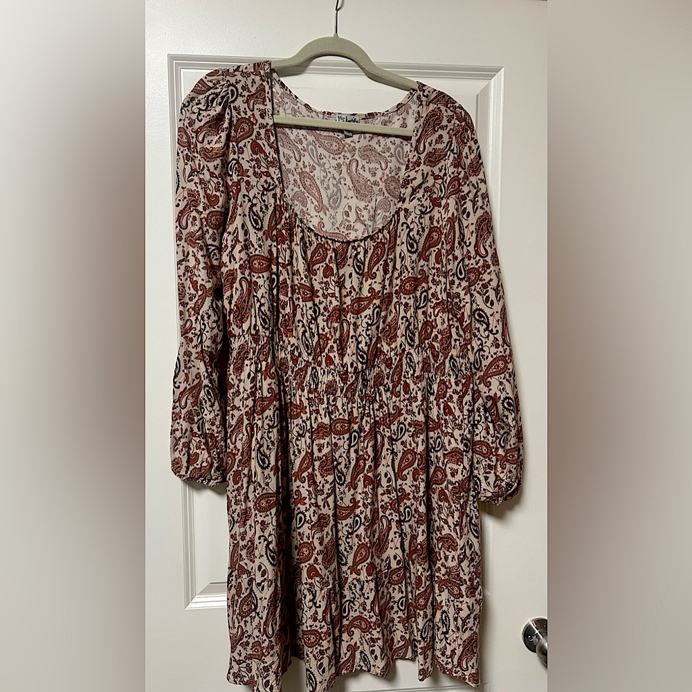 Paisley Long Sleeve Dress